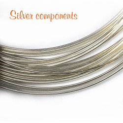 Drát hladký 0,5mm Ag 925  /1cm/